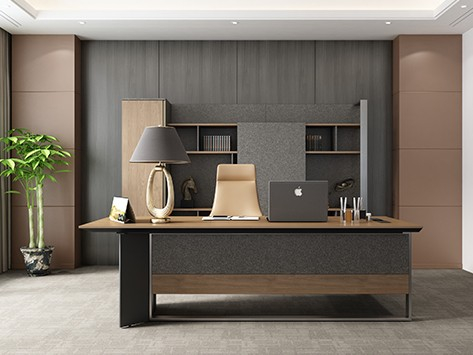 實木大班臺-君馳