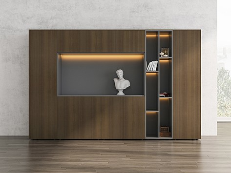 實木文件柜-朱尼